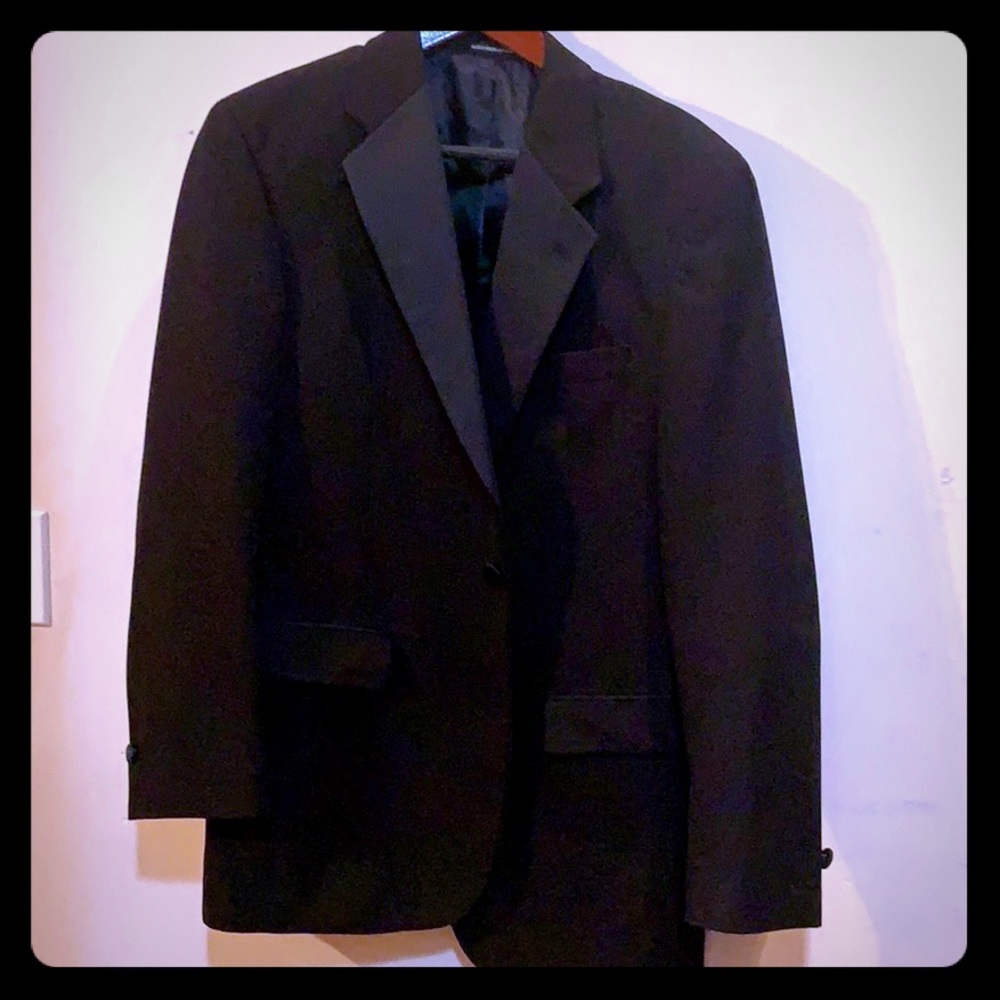 Men black tuxedo jacket size 40L